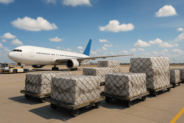 Air Cargo Awaiting Loading