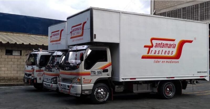 Flota de Camiones de SantaMaria trasteos, prestadores de servicios de mudanzas y trasteos a nivel nacional